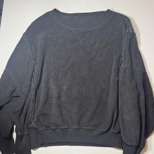 American Eagle Outfitters Dark Charcoal Pullover Sweatshirt